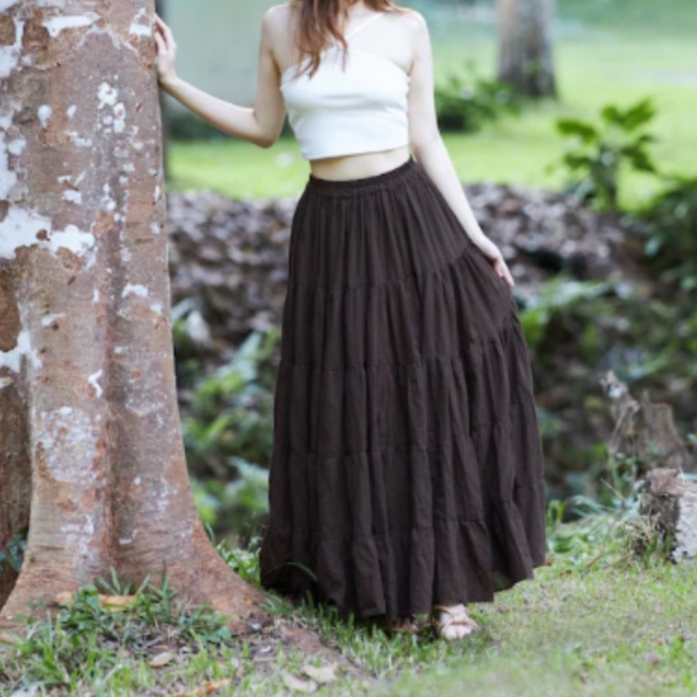 Corduroy Peasant Skirt